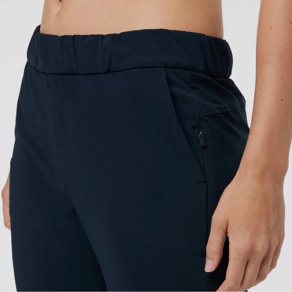 NWT Vuori Miles Ankle Crop Black Trouser Pants Travel Lightweight Packable XS - Picture 4 of 12